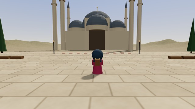 Online World 안의 이스탄불 술탄 아흐메트 모스크 3D 풍경