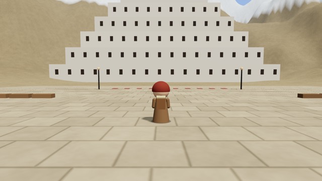 Online World 안의 라싸 포탈라궁 3D 풍경