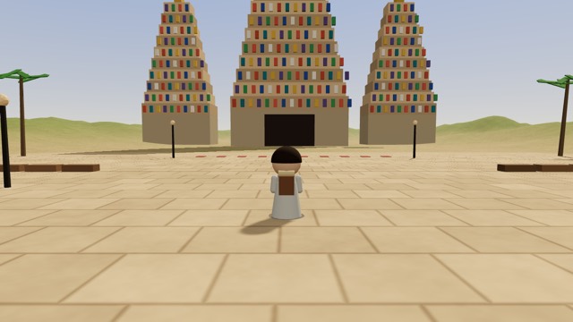 Online World 안의 마두라이 미낙시 사원 3D 풍경